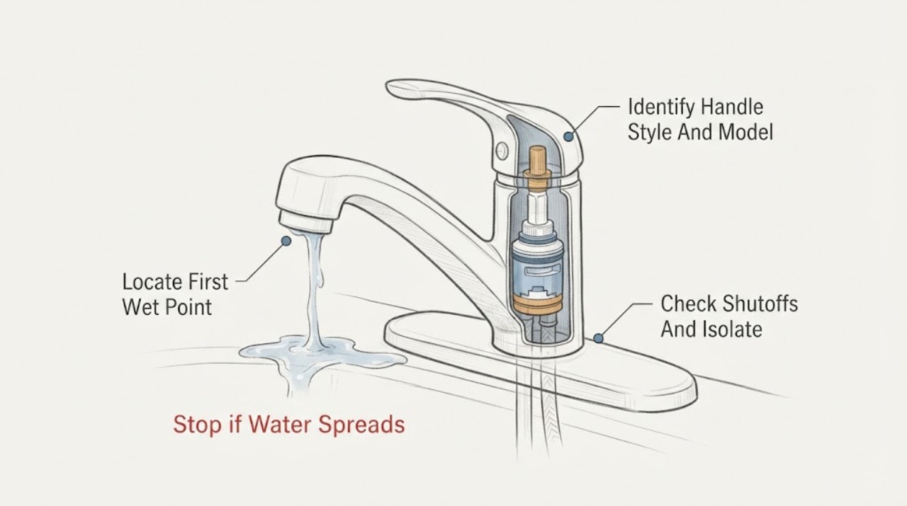 Faucet Leaking at Handle