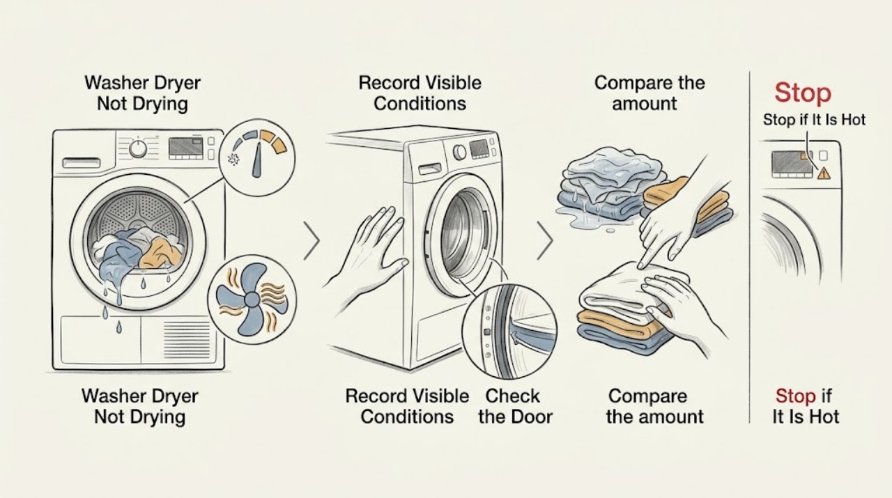 Washer Dryer Not Drying