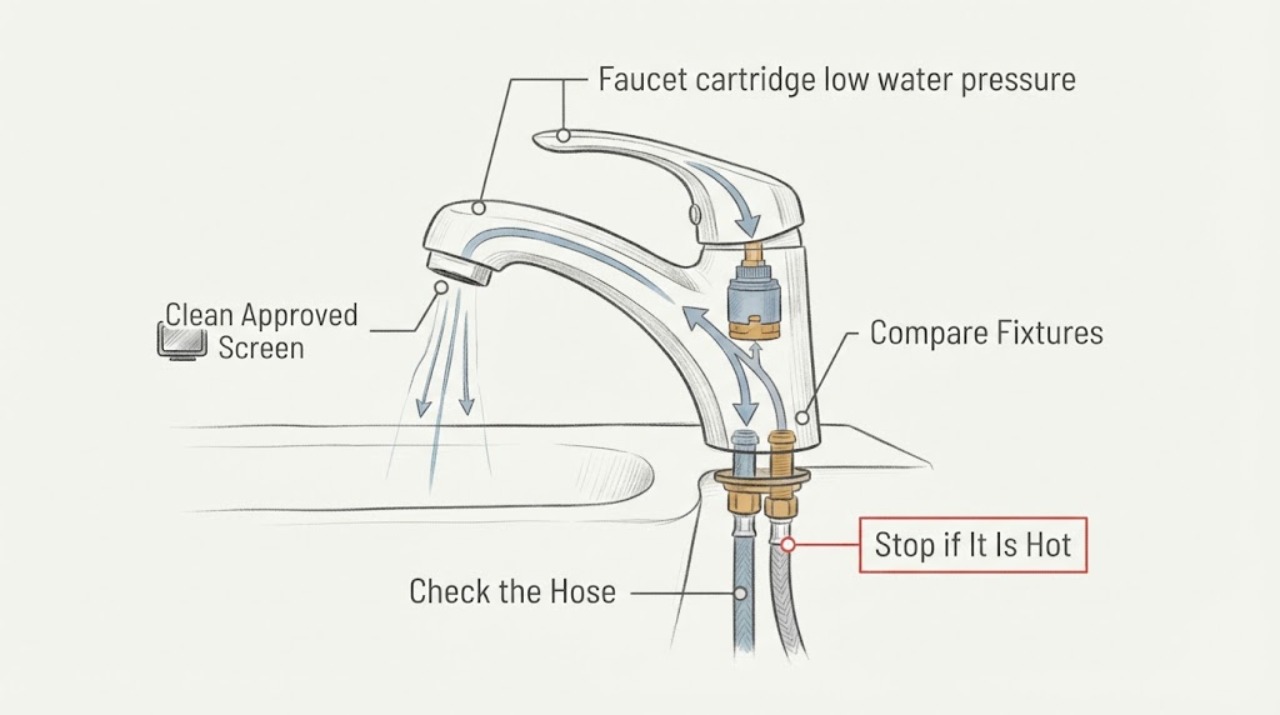 Faucet cartridge low water pressure