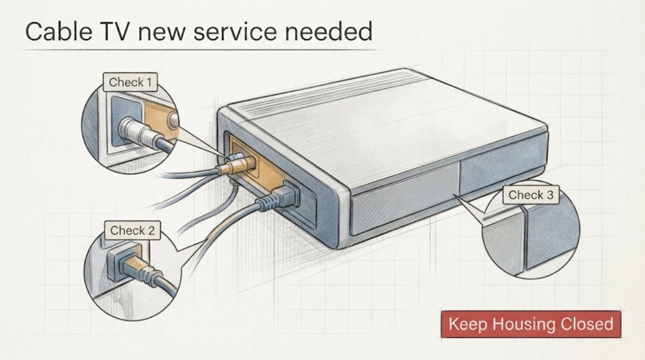 Cable TV new service needed