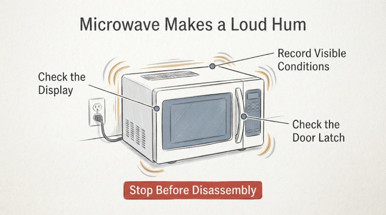 Microwave Makes a Loud Hum