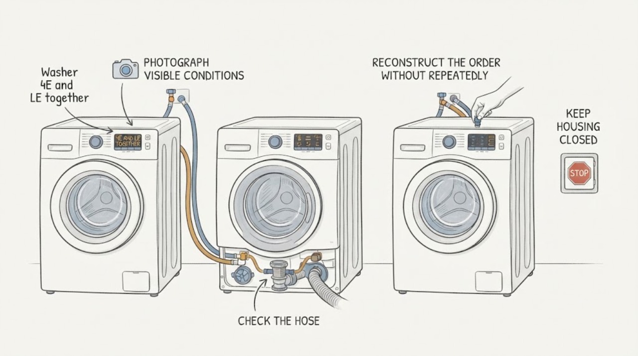 Washer 4E and LE together