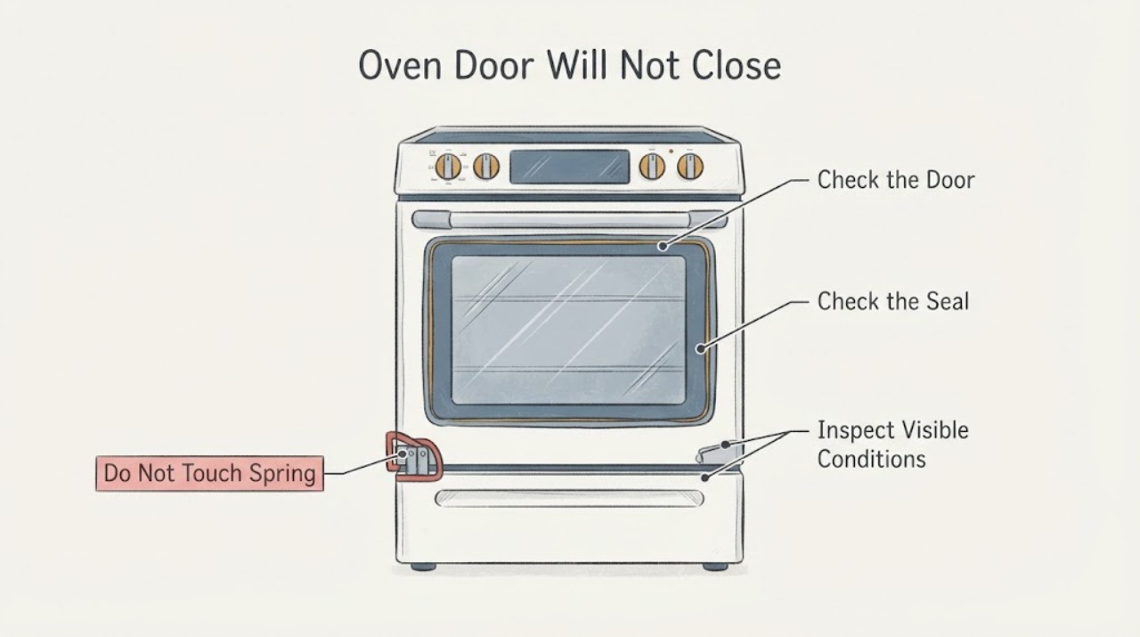 Oven Door Will Not Close