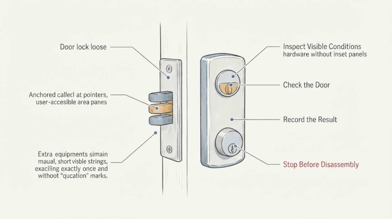 Door lock loose