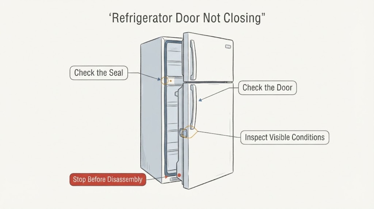 Refrigerator Door Not Closing