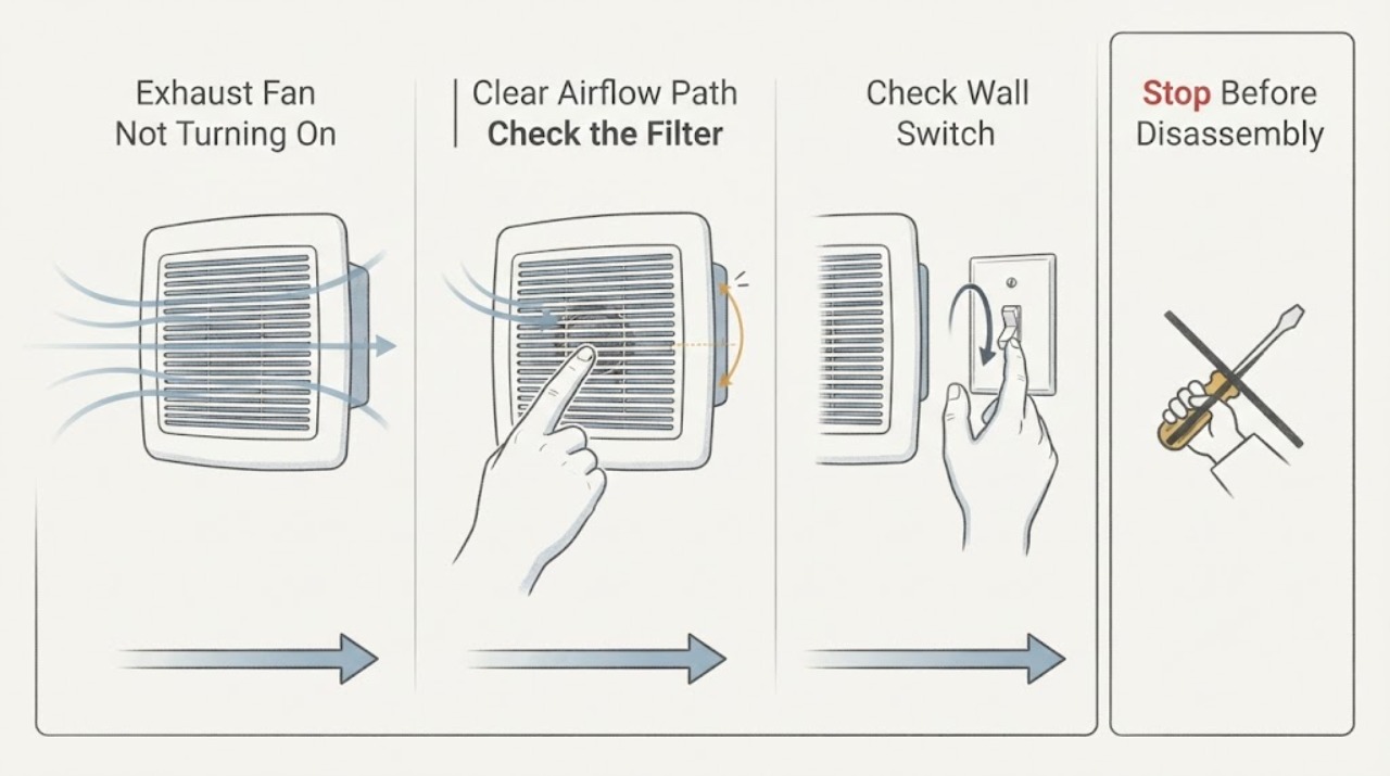 Exhaust Fan Not Turning On