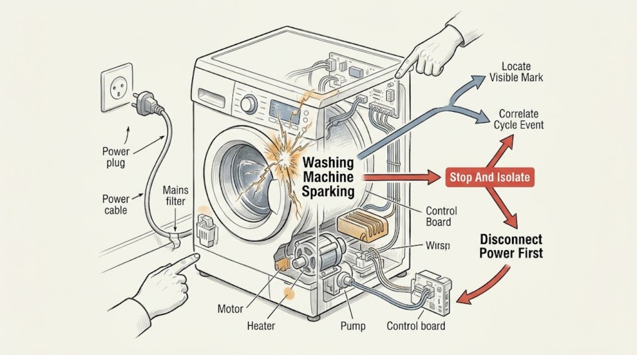 Washing Machine Sparking