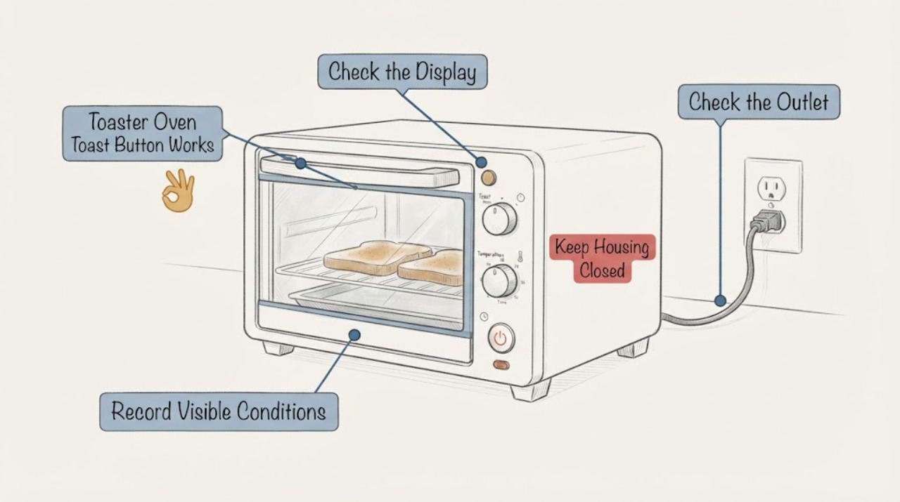 Toaster Oven Toast Button Works