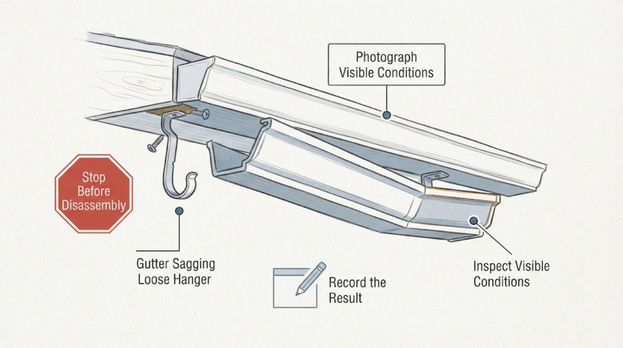 Gutter Sagging Loose Hanger