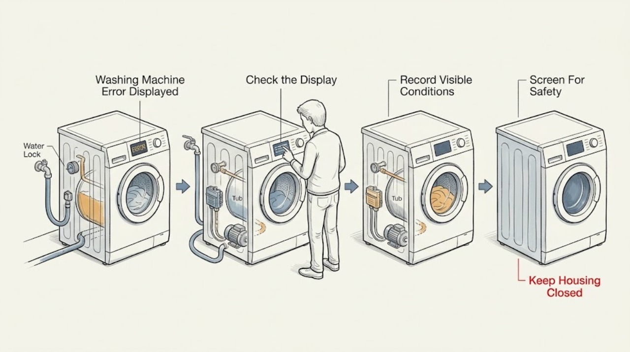 Washing Machine Error Displayed