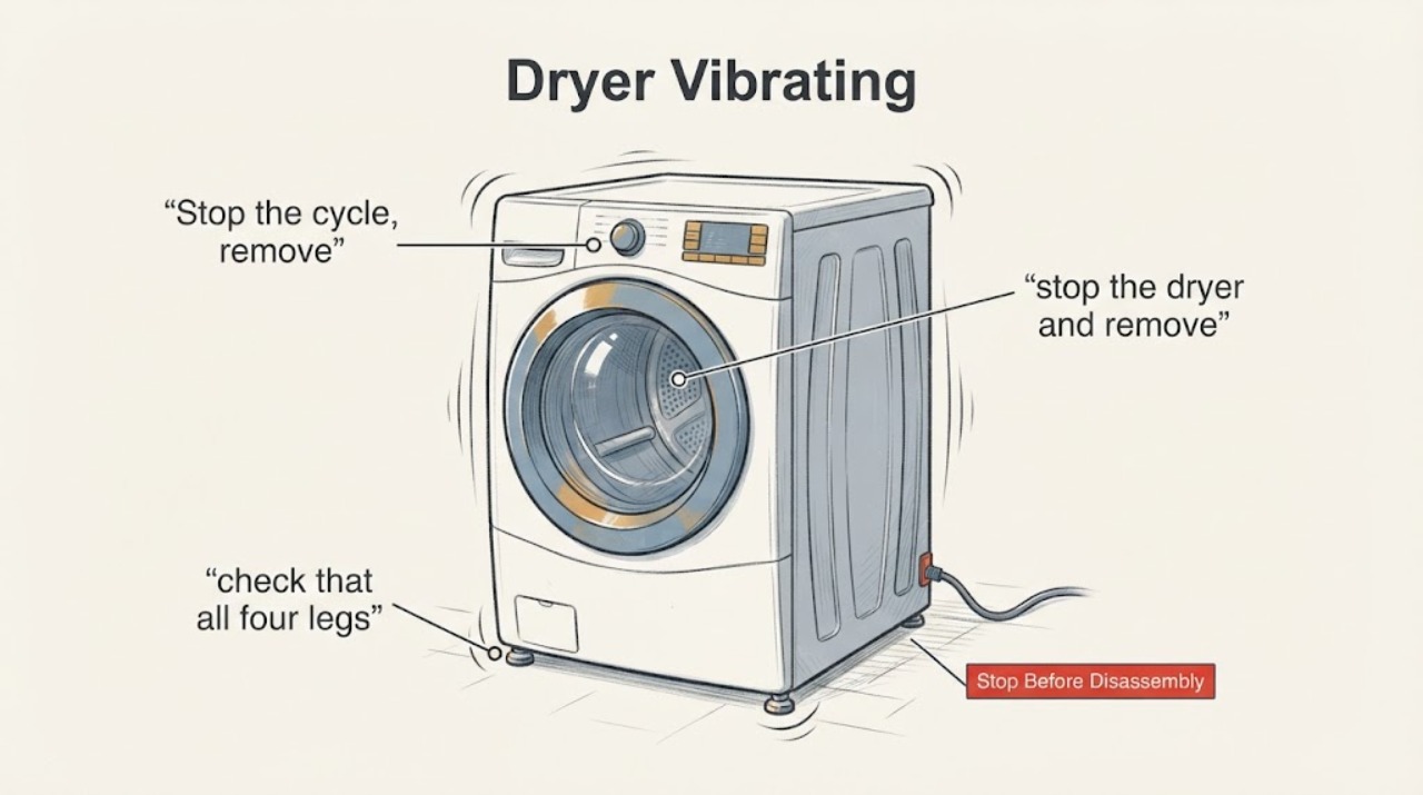 Dryer Vibrating
