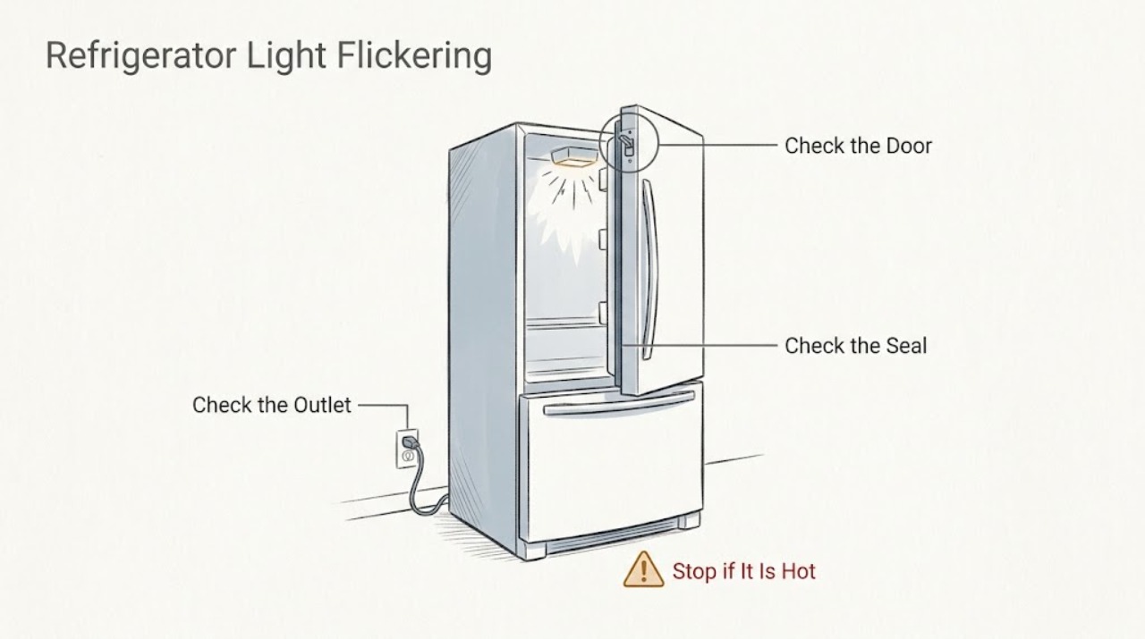 Refrigerator Light Flickering