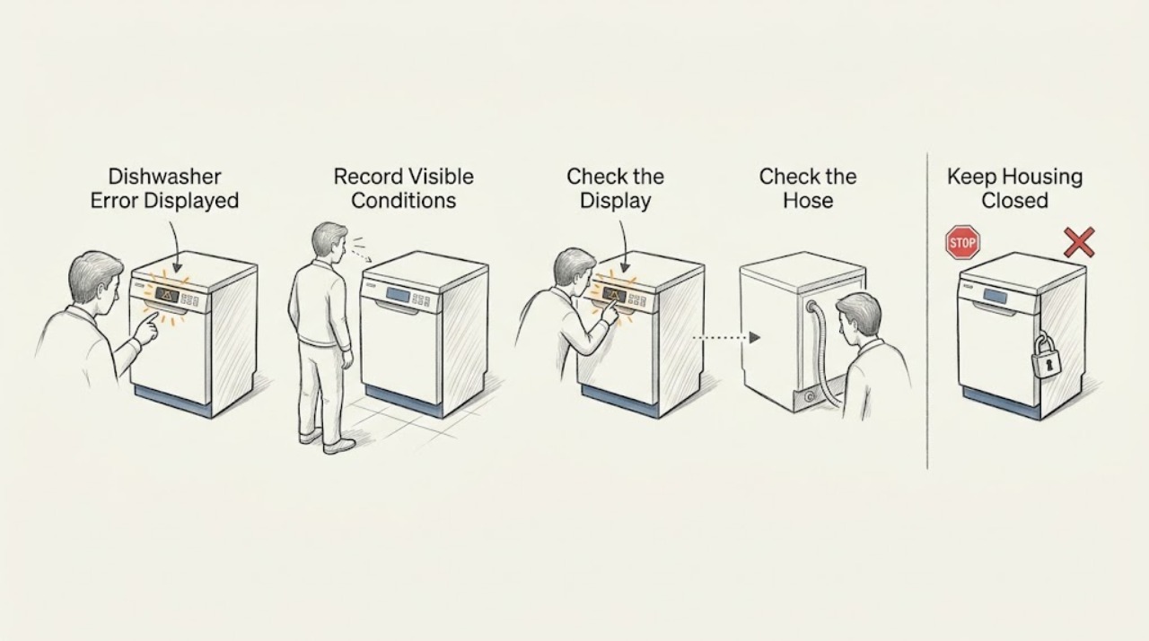 Dishwasher Error Displayed