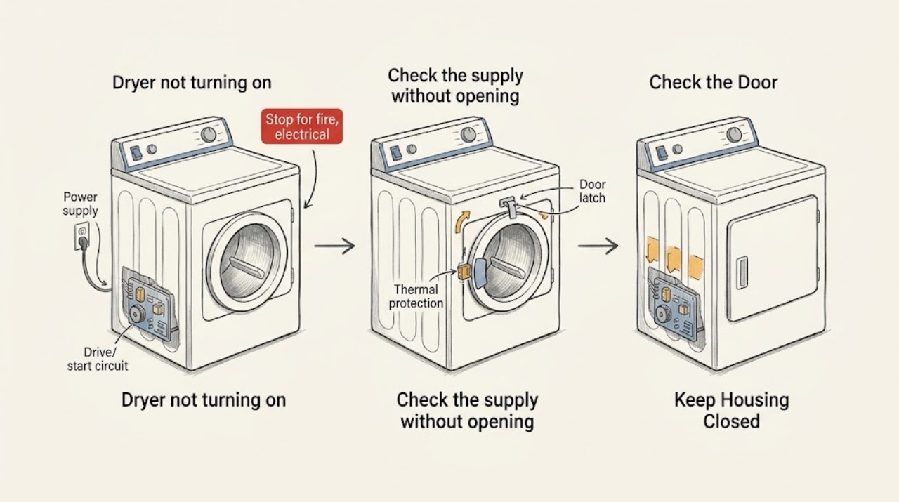 Dryer not turning on