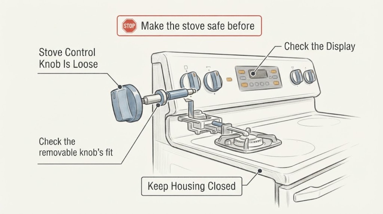 Stove Control Knob Is Loose