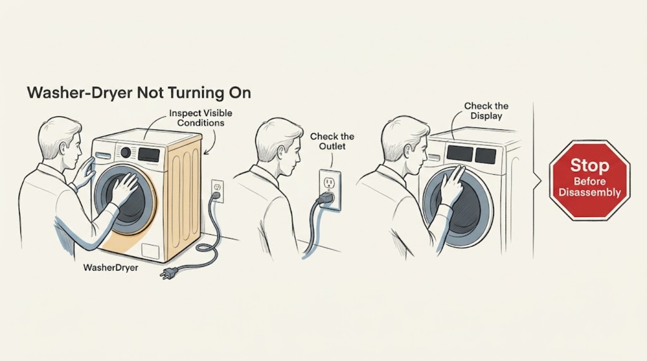 Washer-Dryer Not Turning On