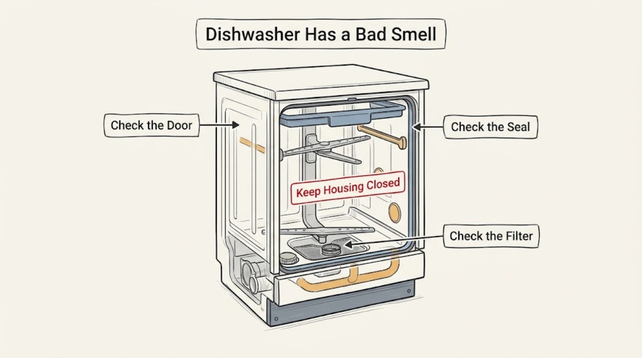 Dishwasher Has a Bad Smell
