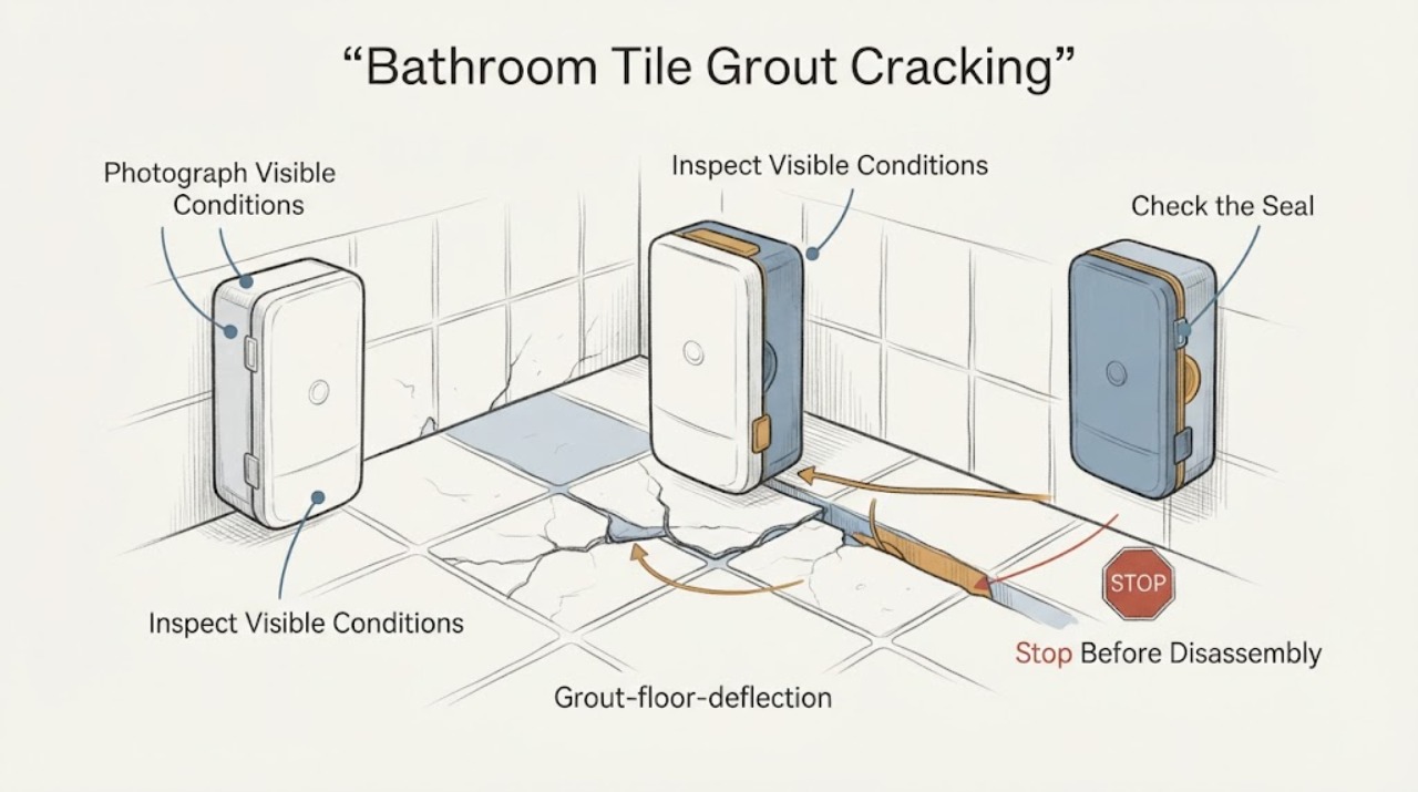 Bathroom Tile Grout Cracking