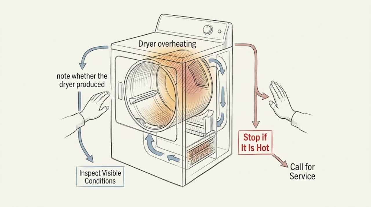 Dryer overheating