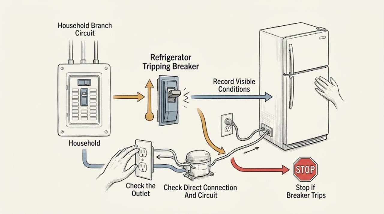 Refrigerator Tripping Breaker