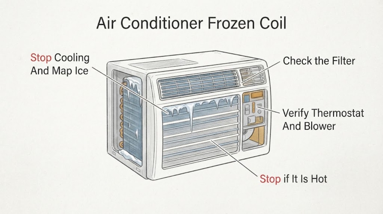 Air Conditioner Frozen Coil