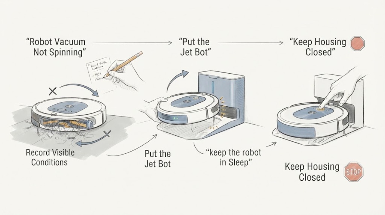 Robot Vacuum Not Spinning