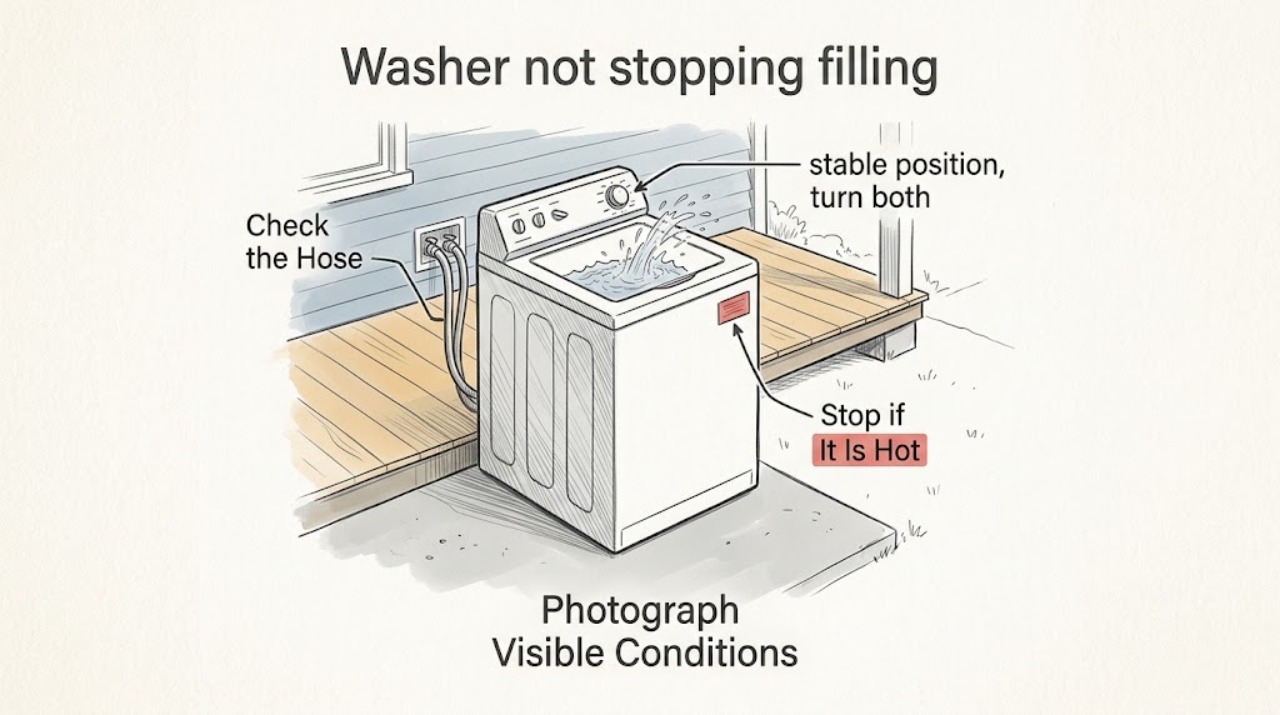 Washer not stopping filling