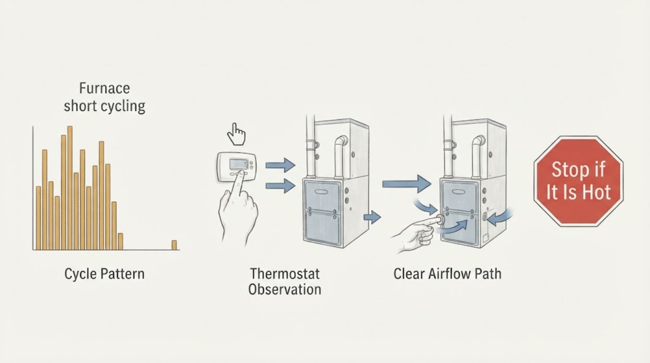 Furnace short cycling