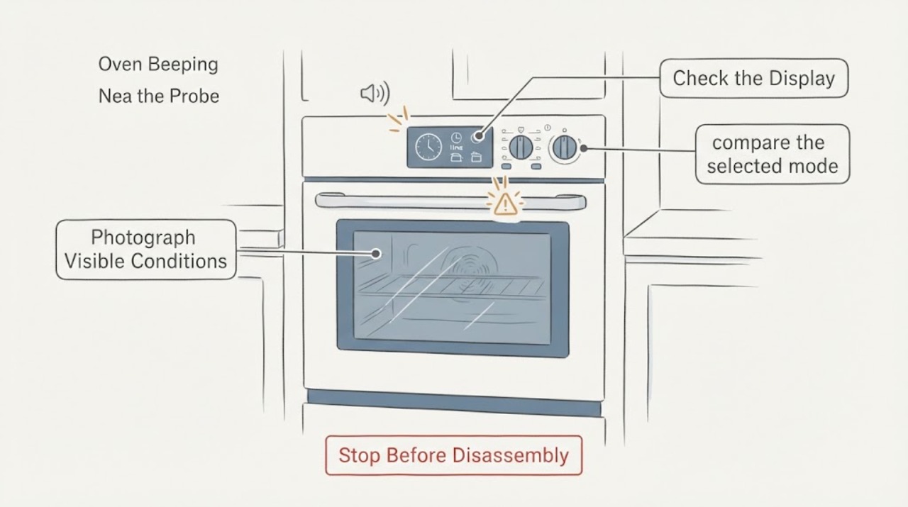 Oven Beeping Near the Probe