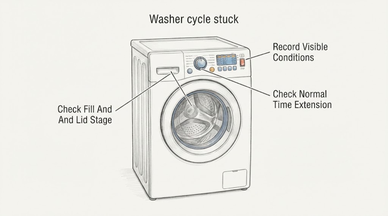 Washer cycle stuck