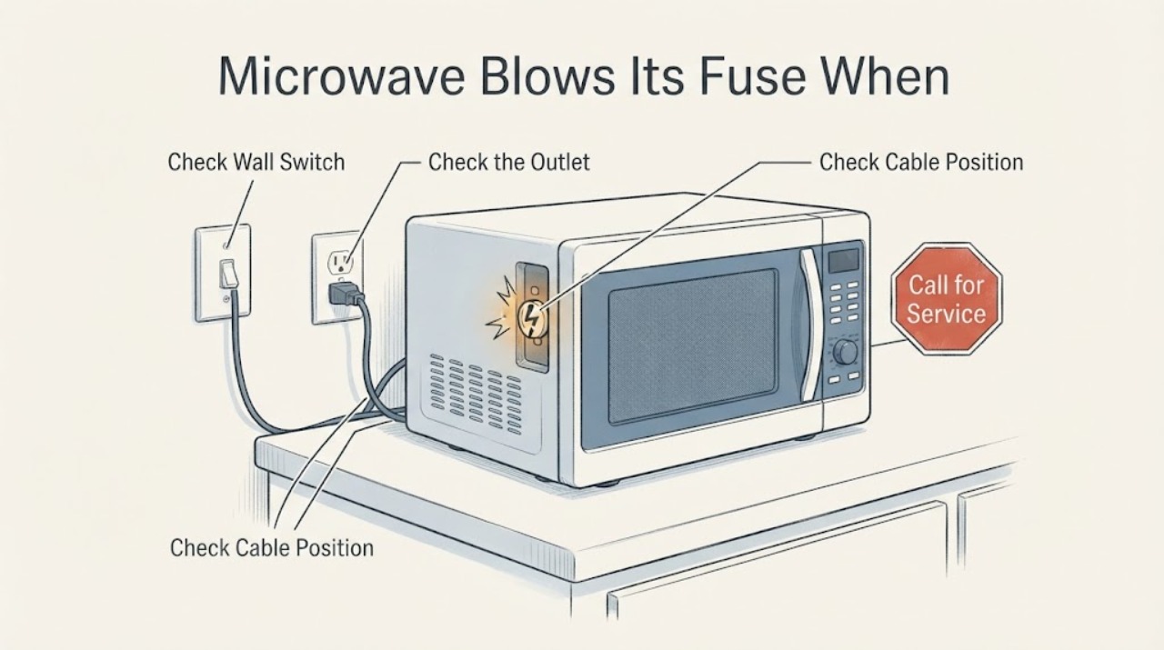 Microwave Blows Its Fuse When