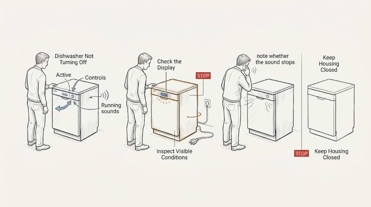 Dishwasher Not Turning Off