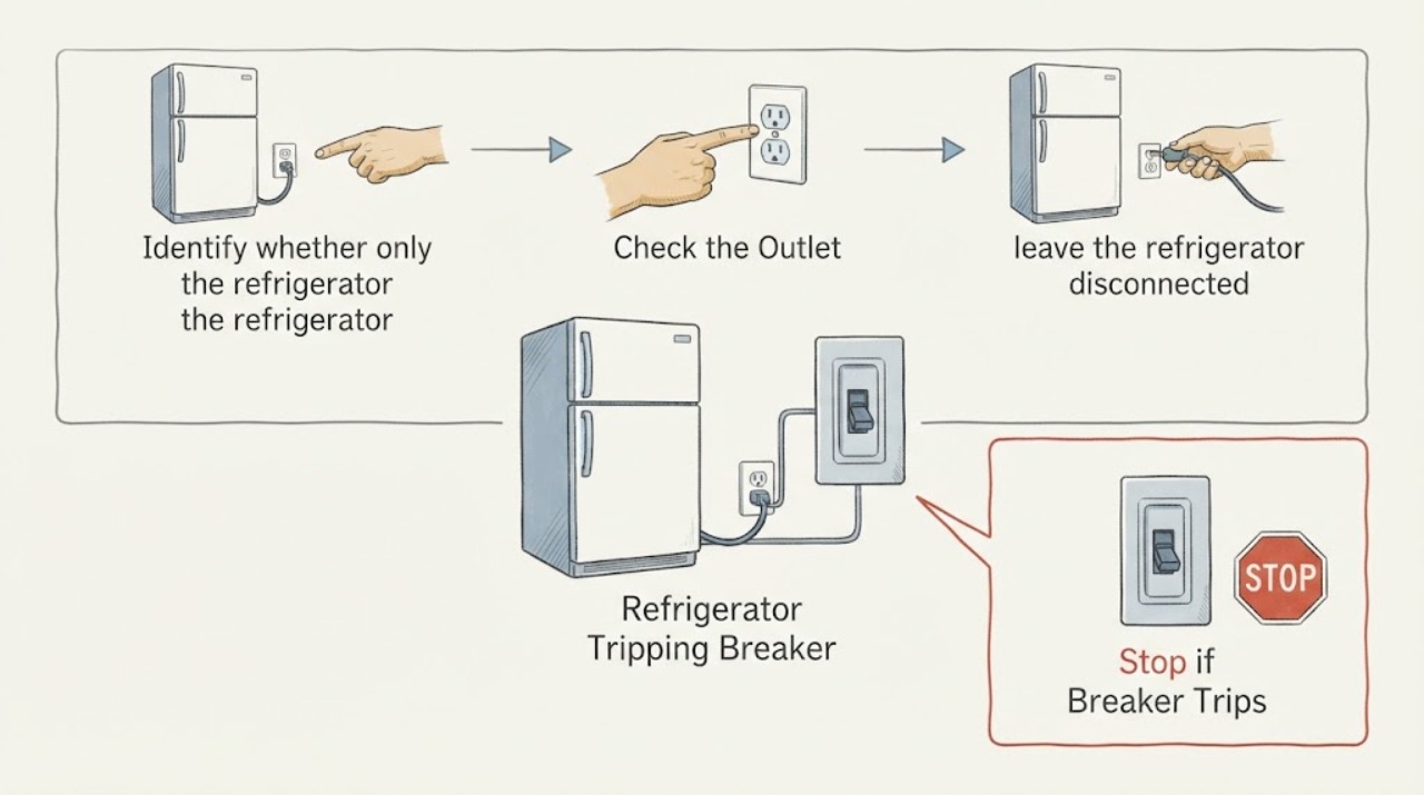 Refrigerator Tripping Breaker