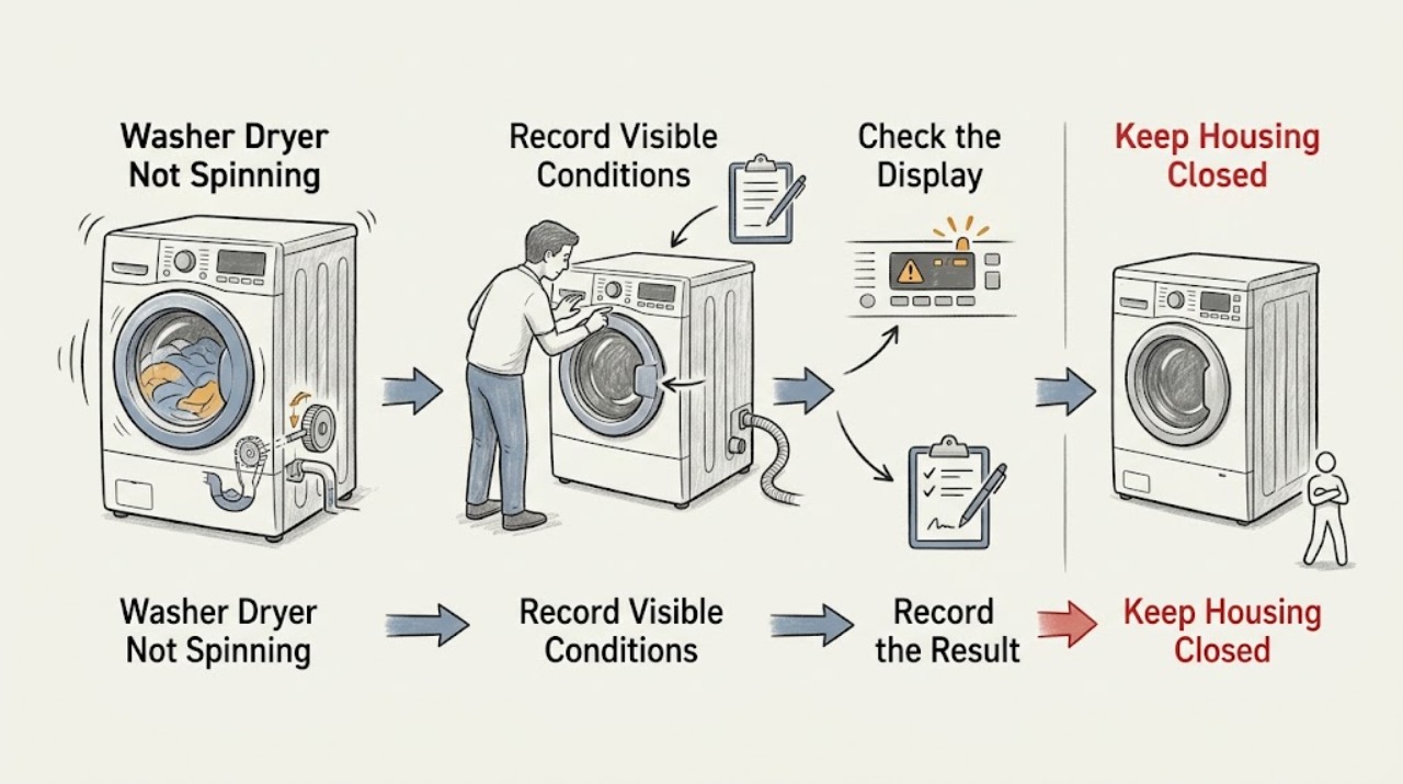 Washer Dryer Not Spinning