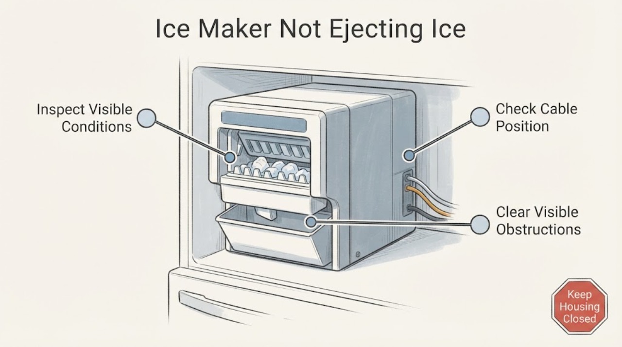 Ice Maker Not Ejecting Ice