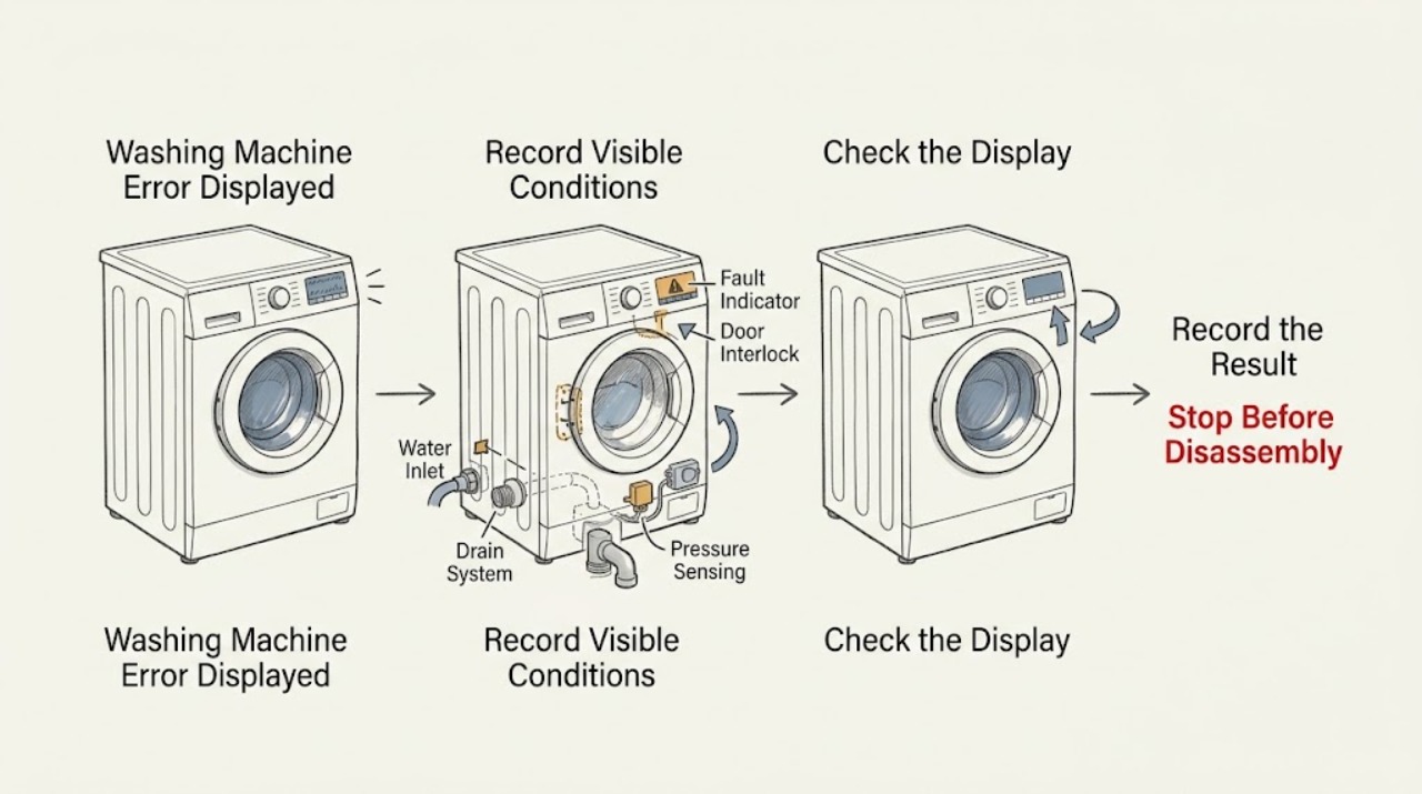 Washing Machine Error Displayed