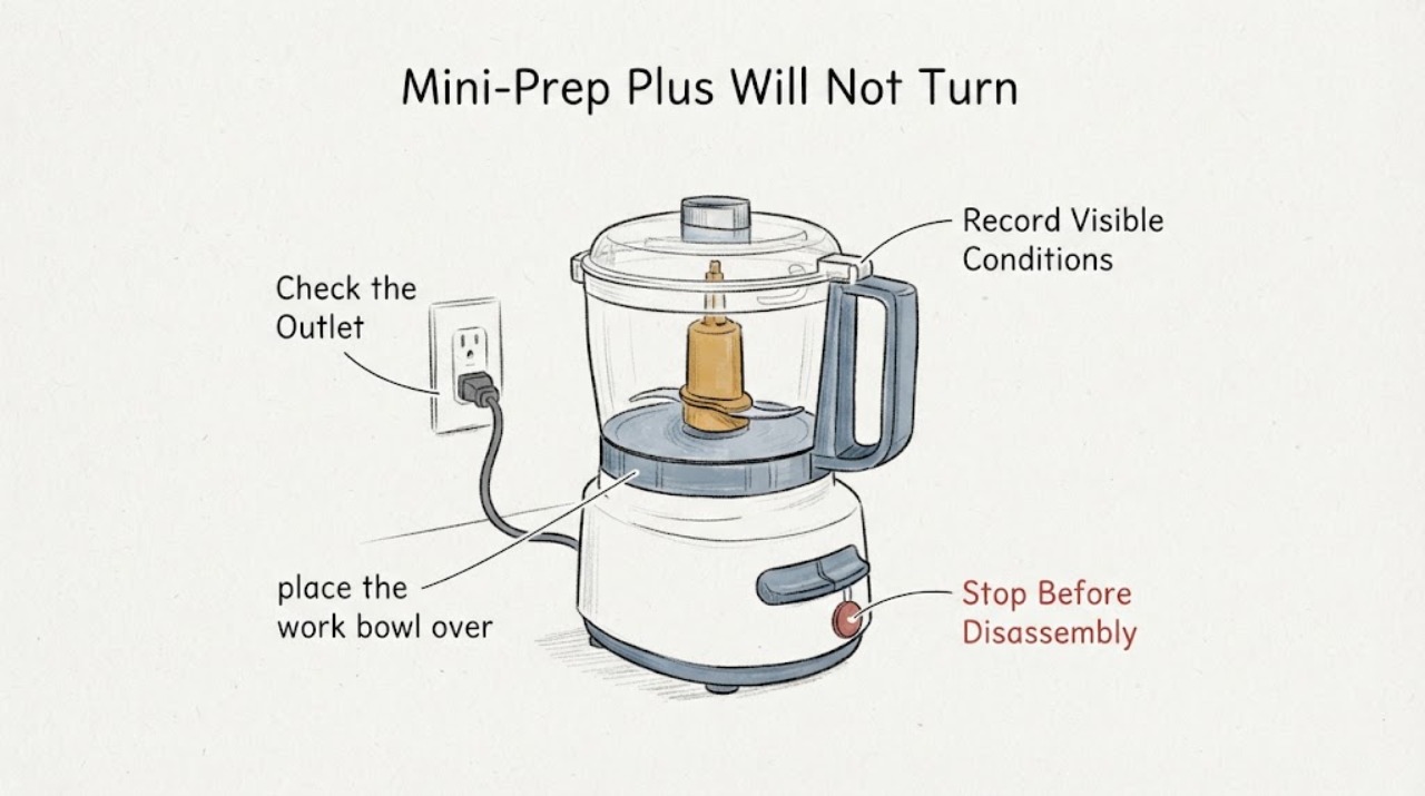 Mini-Prep Plus Will Not Turn