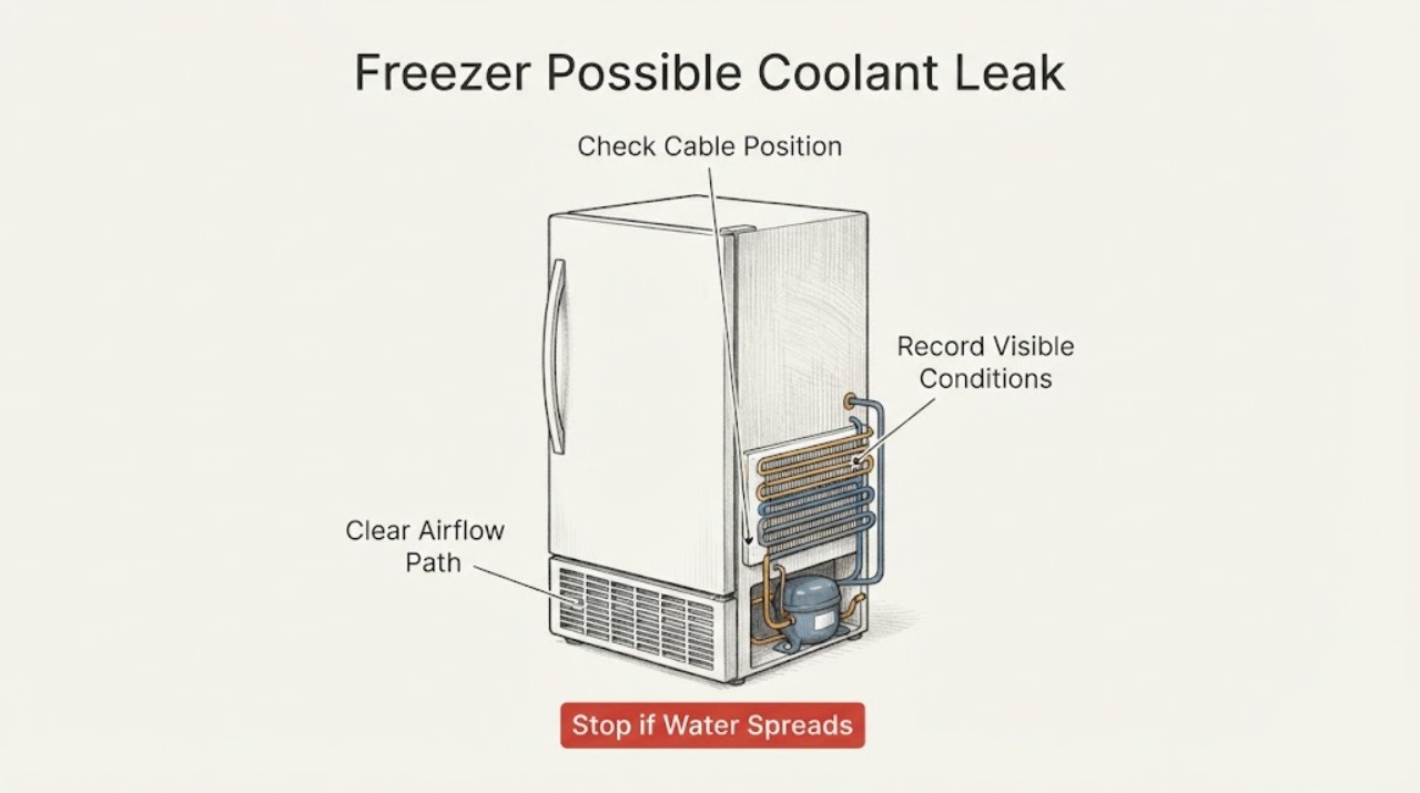 Freezer Possible Coolant Leak