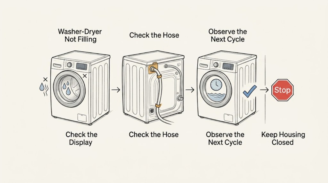 Washer-Dryer Not Filling