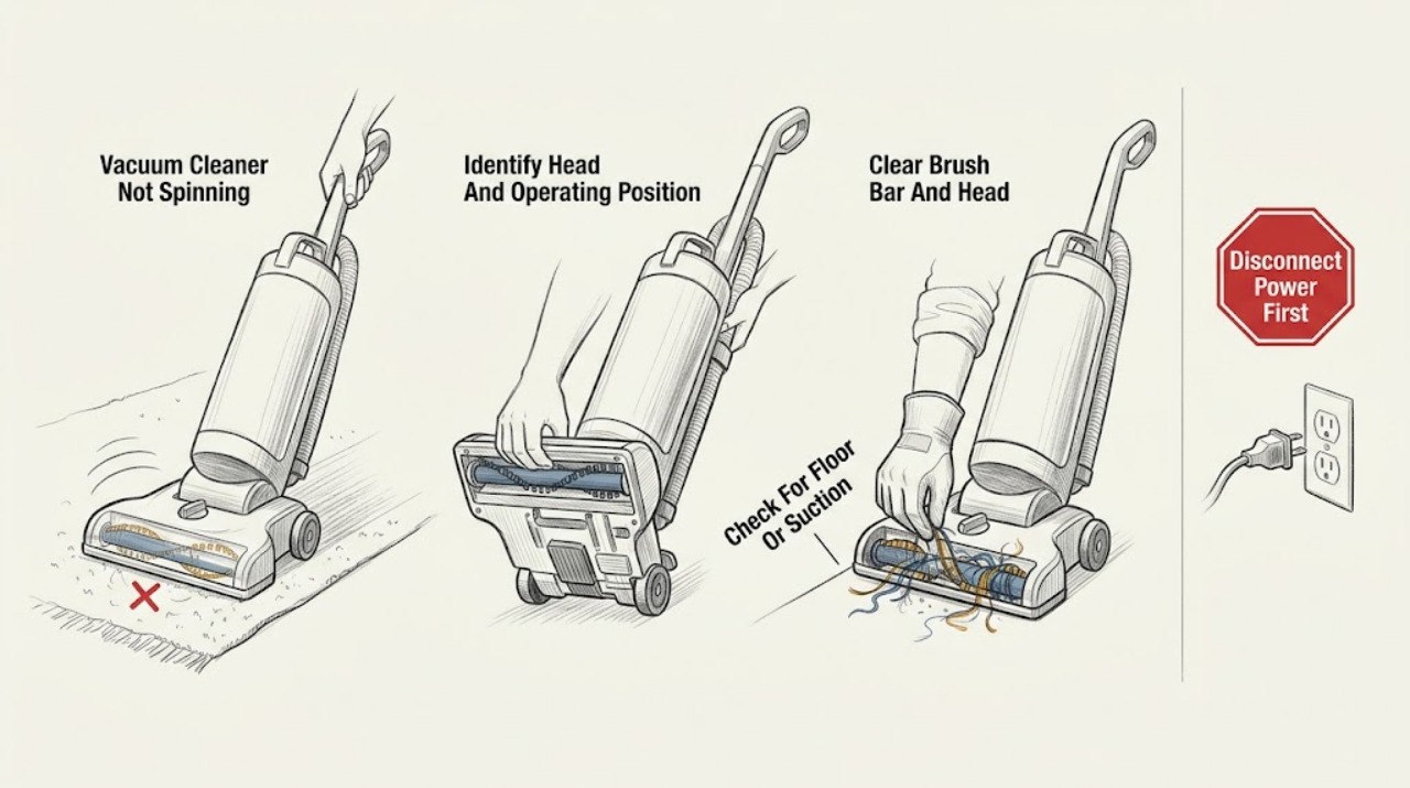 Vacuum Cleaner Not Spinning