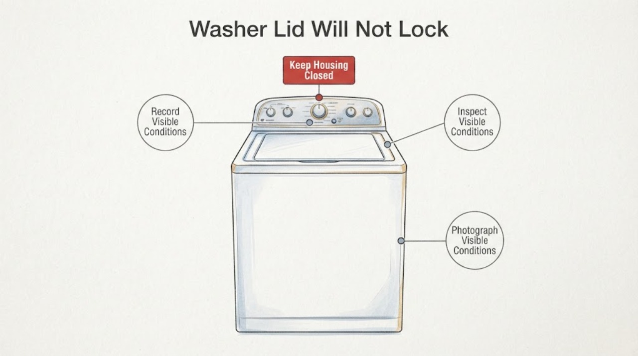 Washer Lid Will Not Lock
