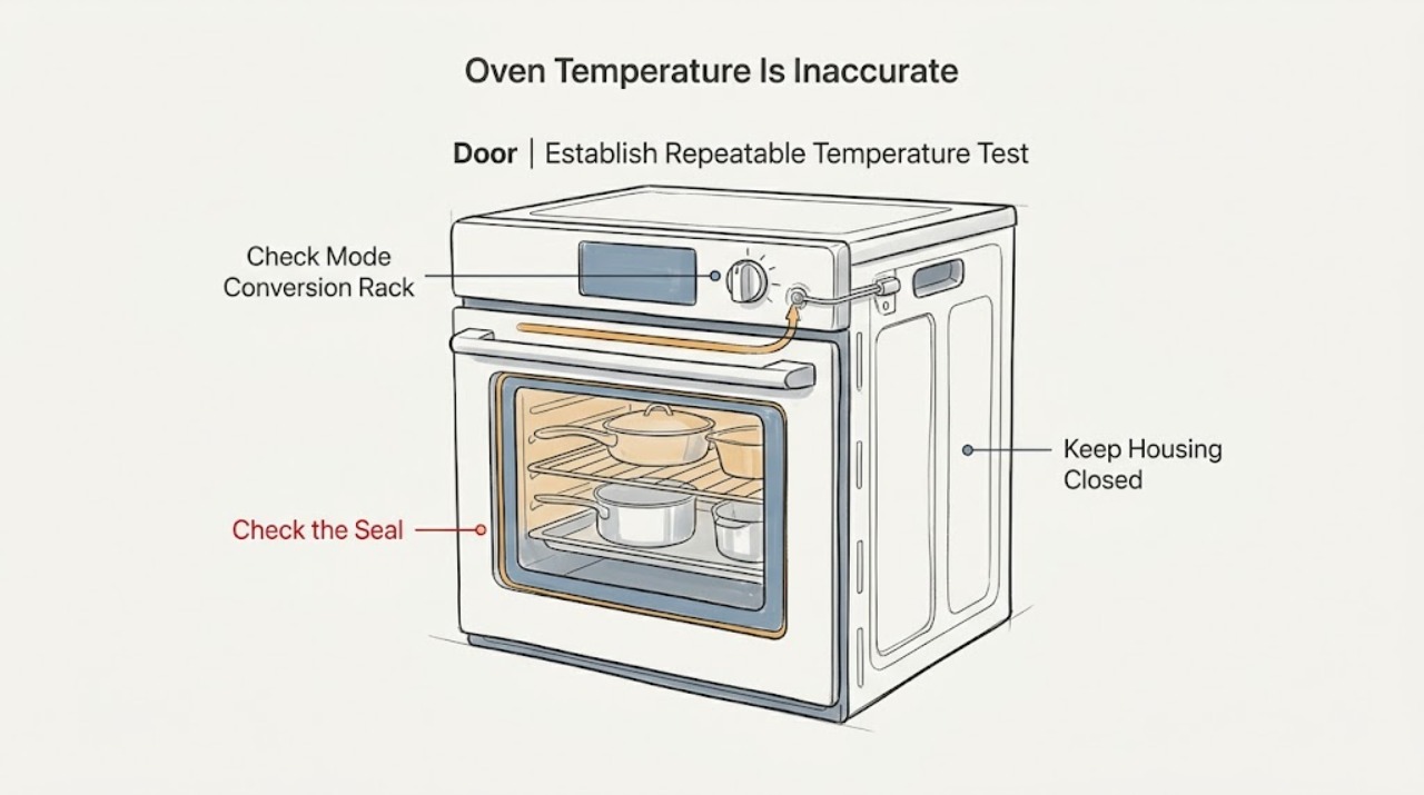 Oven Temperature Is Inaccurate, Door