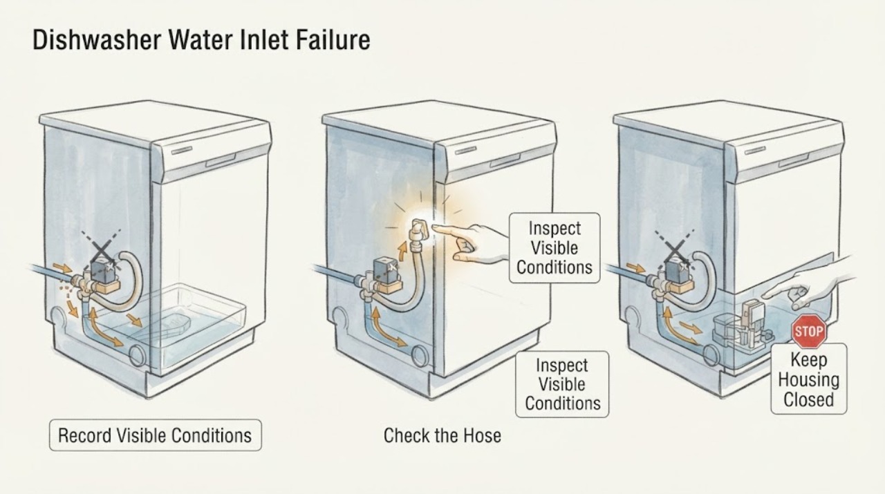 Dishwasher Water Inlet Failure |