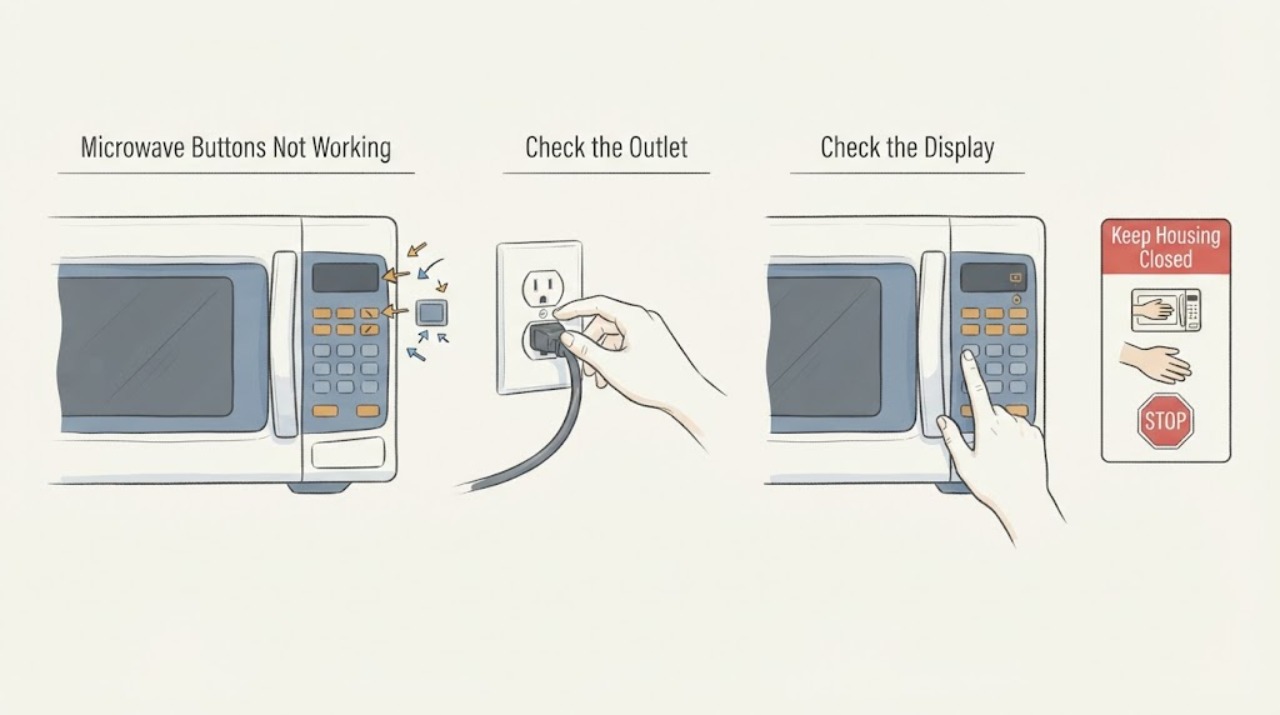 Microwave Buttons Not Working
