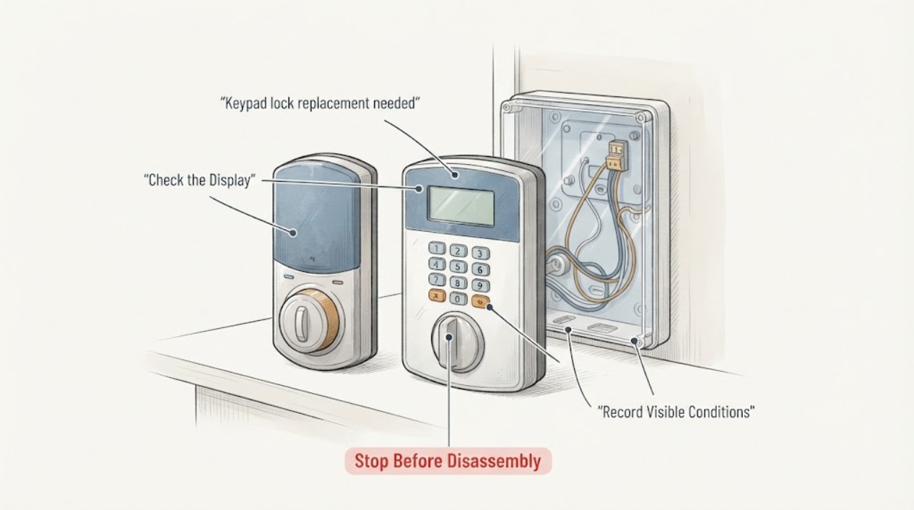 Keypad lock replacement needed