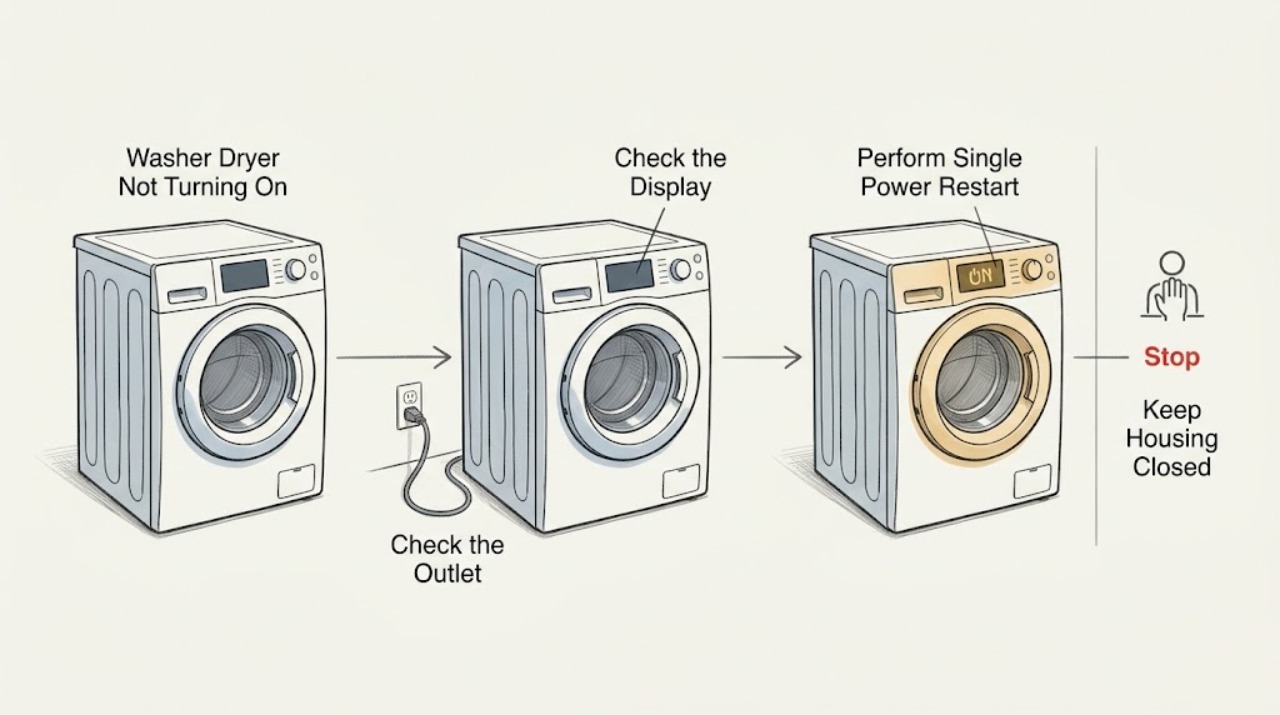 Washer Dryer Not Turning On