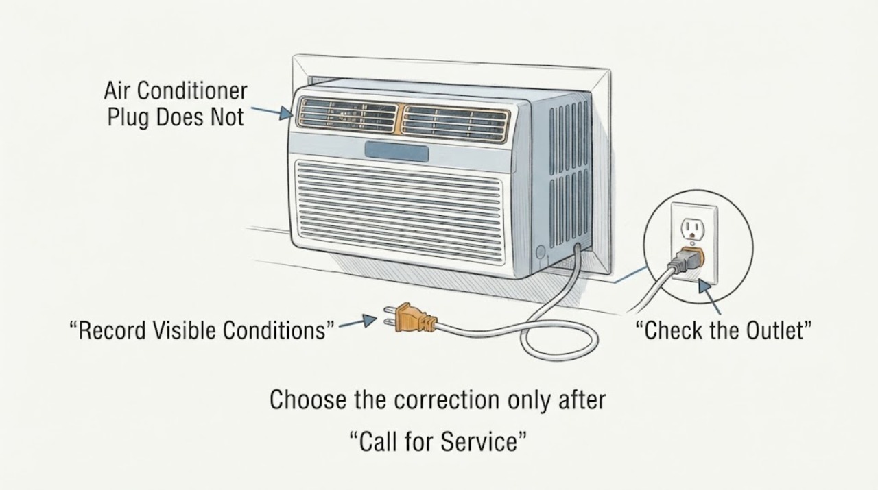 Air Conditioner Plug Does Not
