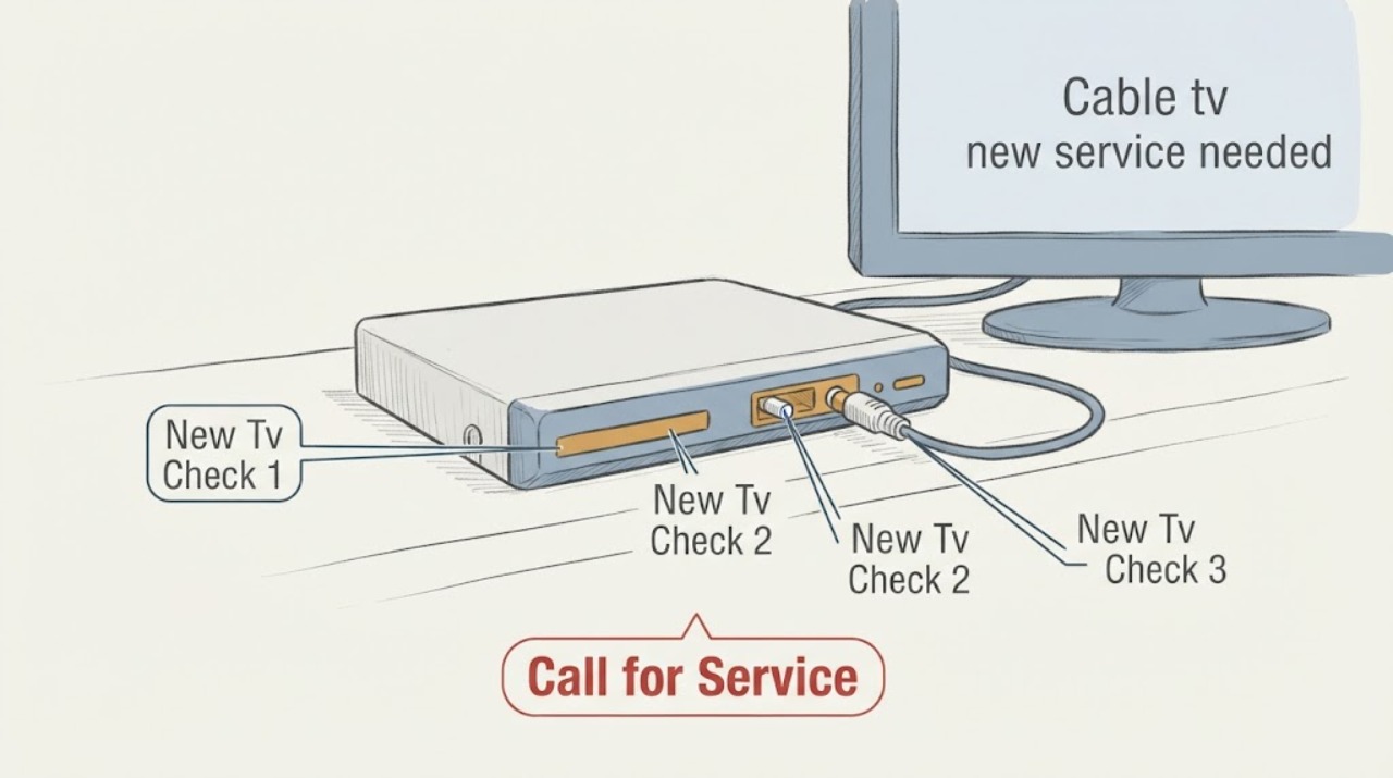 Cable tv new service needed