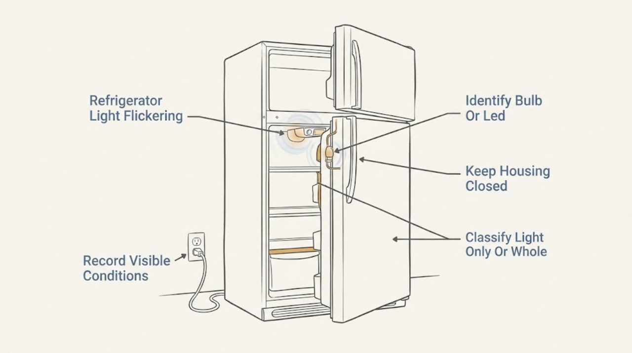 Refrigerator Light Flickering