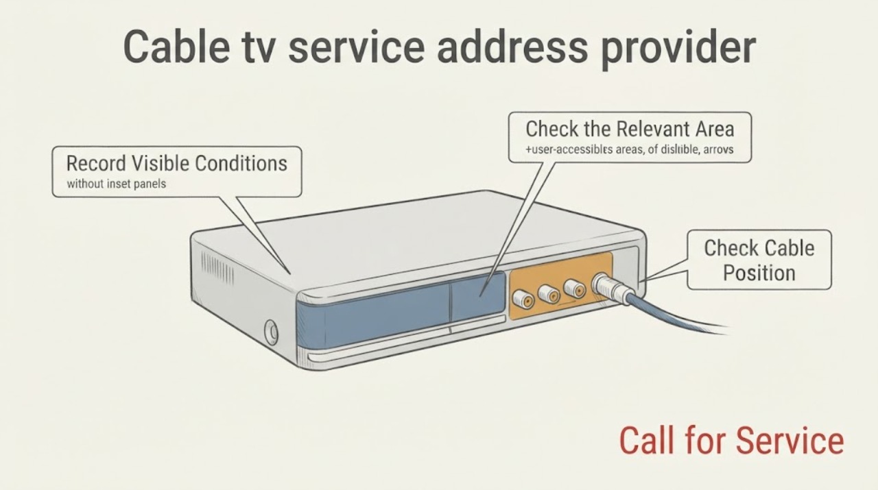 Cable tv service address provider